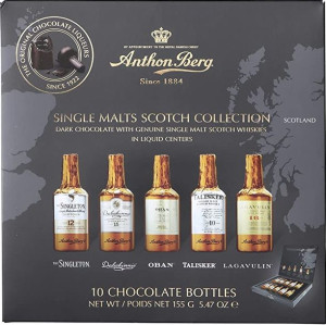 Anthon Berg czekoladowe likiery Scotch Whisky  10 butelek 155g