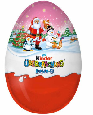 Kinder Surprise XXL Klasyczne Jajko 220g Mikołaj dla dziewczynki