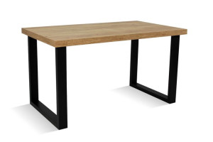 Stół Rozkładany Metal Blat Laminat 80x140/240 cm *AL-3ś
