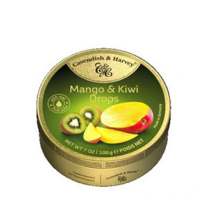 Landrynki Cavendish Mango & Kiwi Drops 200g