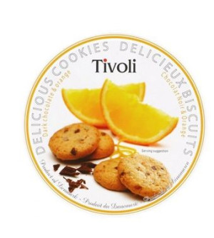Ciastka Tivoli z czekoladą i pomarańczą 150g