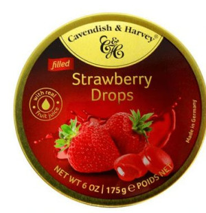 Landrynki Cavendish Truskawkowe 175g