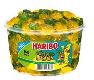 Haribo Żelki Ananasowe Ananas 150 Szt