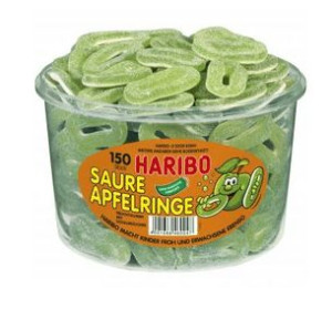 Haribo żelki Apfelringe 150szt 1200g