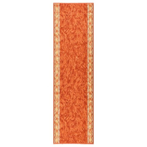 Bieżnik dywanowy, terakotowy, 100x350 cm, antypoślizgowy