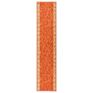 Bieżnik dywanowy, terakotowy, 100x450 cm, antypoślizgowy