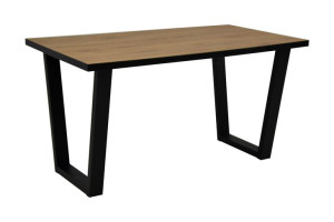 Stół Industrialny Metal Blat Laminat 80x140 cm *NK