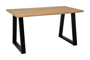 Stół Industrialny Metal Blat Laminat 80x140 cm *VK