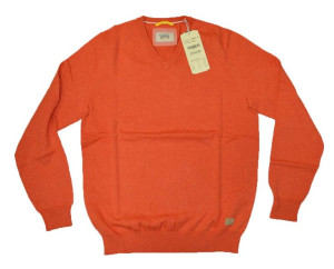 CAMEL ACTIVE bawełna sweter V-NECK serek