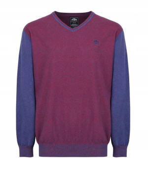 STATE OF ART sweter v-neck duży  bawełna