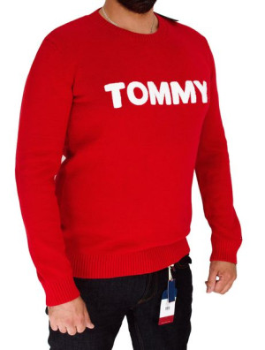 Tommy Hilfiger JEANS sweter męski logo C-neck