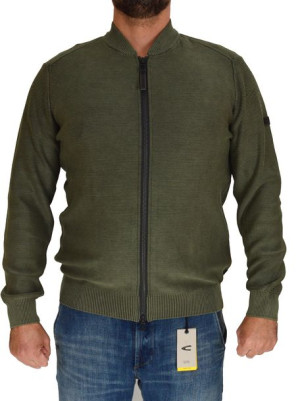 Camel Active sweter bawełniany rozpinany na zamek