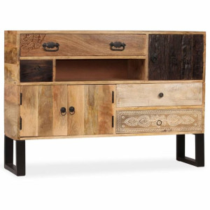 Komoda z litego drewna mango, 115 x 30 x 80 cm