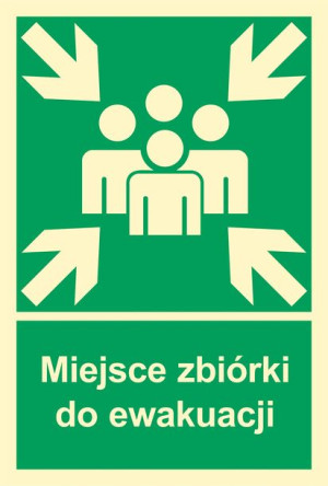 Znak - Miejsce zbiórki do ewakuacji AF007 Miejsce zbiórki do ewakuacji AF00