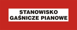Znak - Stanowisko gaśnicze pianowe BC123 Stanowisko gaśnicze pianowe BC123D