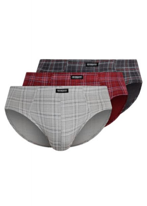 Slipy męskie Henderson 3 PACK beż/bordo/brąz