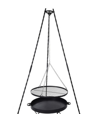 Grill Trójnóg 190cm + Ruszt 70 + Palenisko