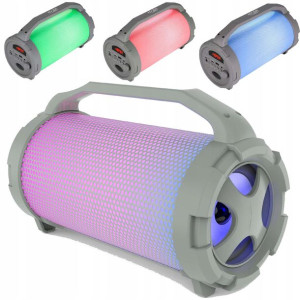 Głośnik Bluetooth Podświetlany Radio Usb Aux Sd
