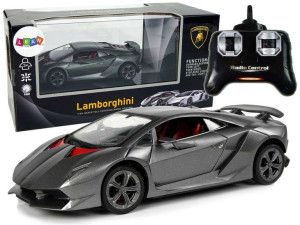 Auto Sportowe R/C 1:24  Lamborghini Srebrne 2.4 G Światła