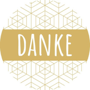 Naklejki danke ozdobne 10 sztuk EKO