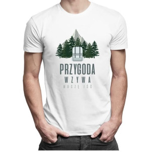 Przygoda wzywa, muszę iść koszulka męska prezent