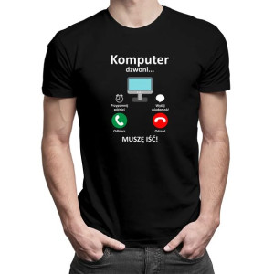 Komputer dzwoni - muszę iść prezent dla informatyka