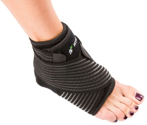 Uniwersalny stabilizator opaska stawu skokowego ósemkowy z taśmami orteza s