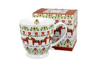 Kubek na stopce jumbo 480 ml wzór SKANDYNAWSKI
