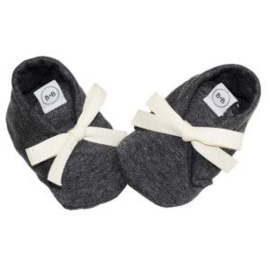 Kapcie dziecięce Newborn Baby Bisous Dark Grey 15