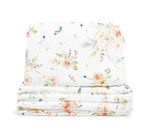 Pościel dla dziecka bambusowa VINTAGE FLOWERS 135x100 QBANA MAMA