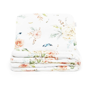Pościel dla dziecka bambusowa 100x75 VINTAGE FLOWERS QBANA MAMA