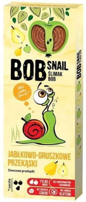 Jabłkowo - gruszkowe przekąski 30 g Ślimak Bob Bob Snail ECO-SNACK