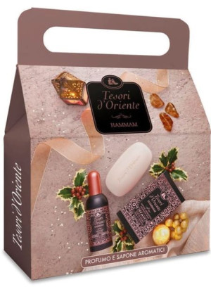 Zestaw prezentowy Tesori d'Oriente Hammam - Perfumy + mydełko do rąk