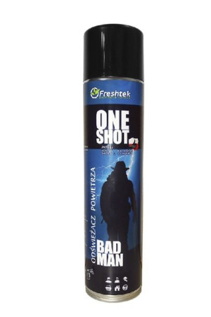 FRESHTEK One Shot Odświeżacz BAD MAN 600ml