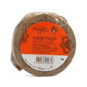 Mydło Aleppo z Nutą Oud i Ambry NAJEL 150g 2816