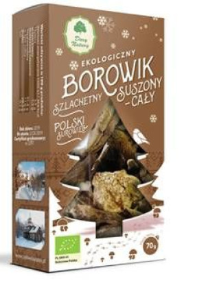 Borowik Szlachetny Suszony Cały Bio 70 G - Dary Natury (produkt Sezonowy)