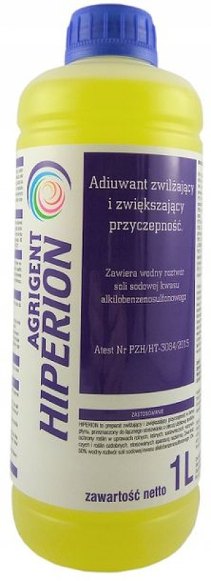 Agrigent Hiperion 1l Adiuwant Przyczepność Oprysku Zwilżacz