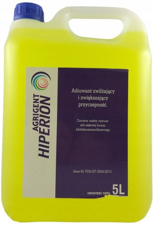 Agrigent Hiperion 5l Adiuwant Przyczepność Oprysku Zwilżacz