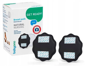 Wkładki laktacyjne Natural BABYONO 24 szt. CZARNE