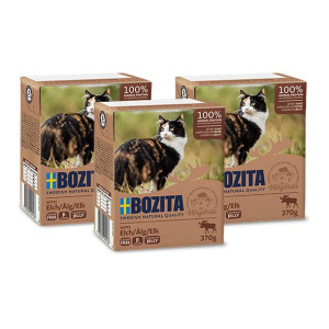 BOZITA Cat Łoś W Galaretce 3x370g