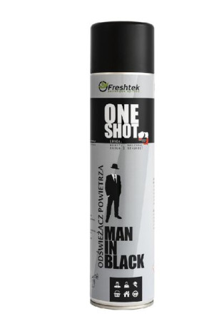 FRESHTEK One Shot Odświeżacz MAN IN BLACK 600 ml