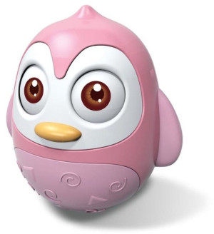 BABY MIX 37150 Zabawka wańka wstańka  Pingwin różowy  40056