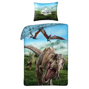 Pościel Bawełniana 140x200 Jurassic Park Jurajski