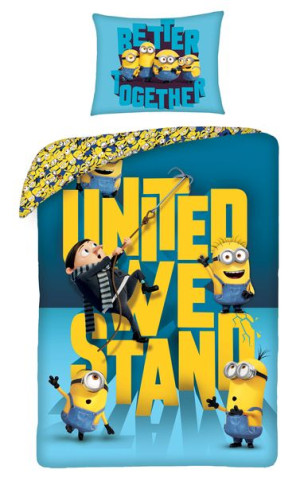 Pościel bawełniana dzieicęca 140x200 Minionki Minions