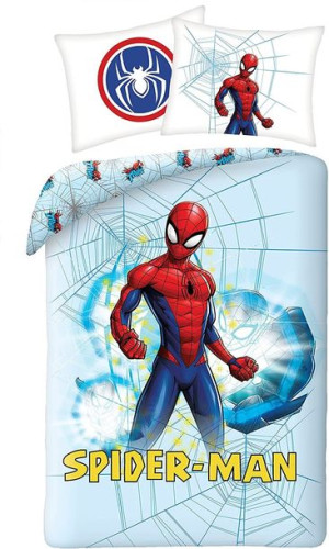 Pościel bawełna dzieicęca 140x200 Spiderman zima