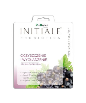 Maska Peel-Off Czarna Porzeczka Initiale Probiotica Oczyszczenie i Wygładze