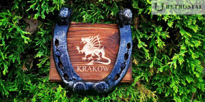 Upominek pamiątka KRAKÓW podkowa grawer 10szt