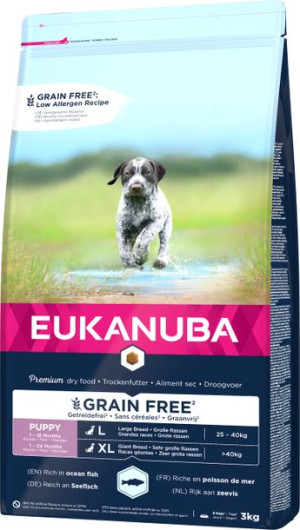 EUKANUBA Puppy&Junior Large Breeds Grain Free 3kg
