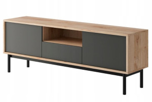 Szafka RTV komoda salon dąb/ antracyt modern VARIA