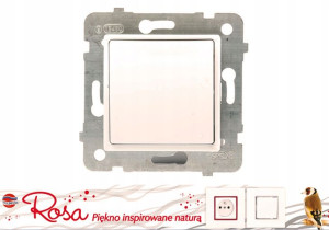 ROSA Łącznik pojedynczy bez ramki kolor Ecru